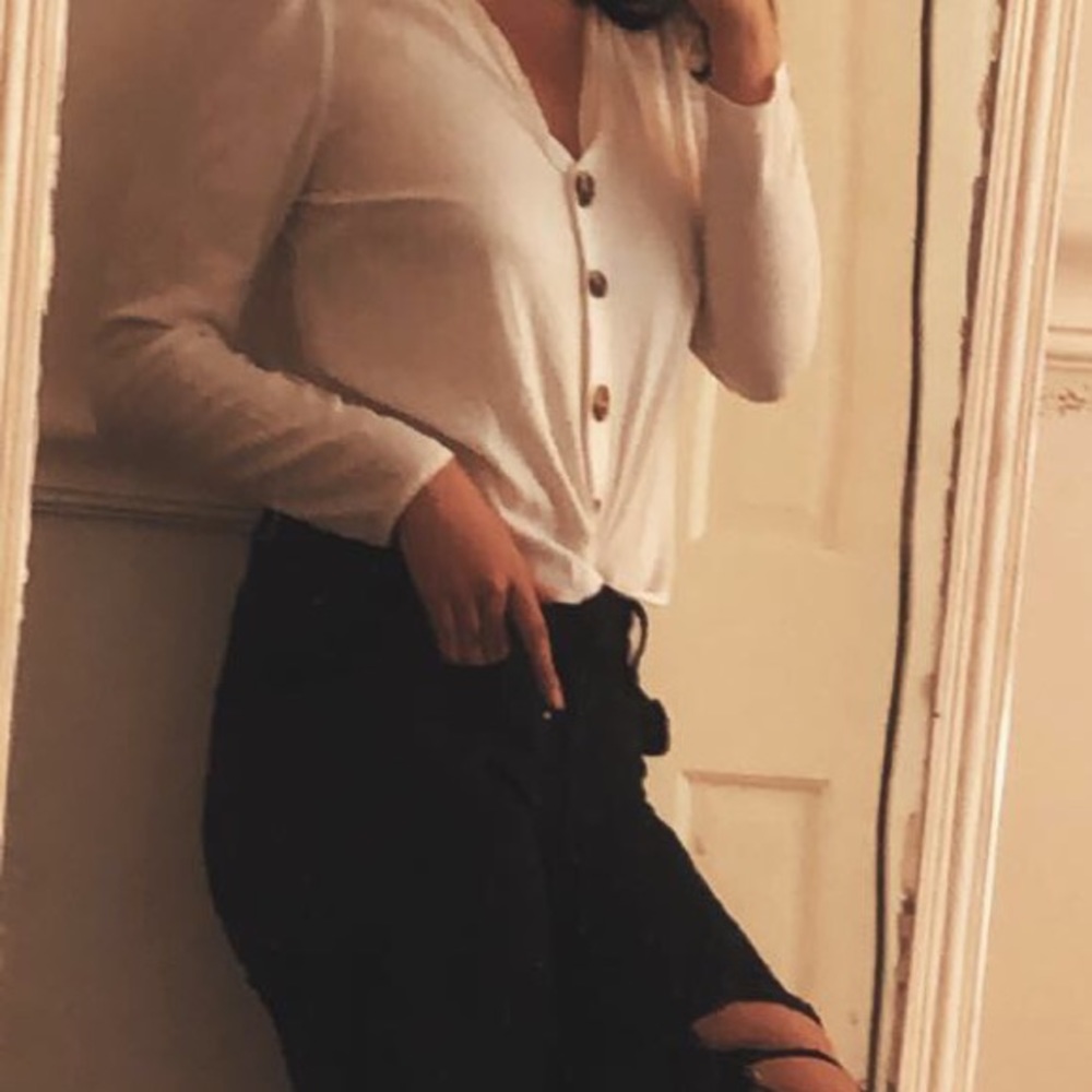 White long sleeve dress shirt